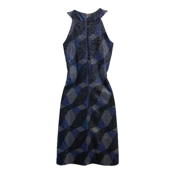 Elie Tahari Dress in Blue/Gray | Size 6 - Picture 2 of 5